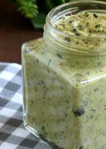 pesto de courgettes et amandes au basilic