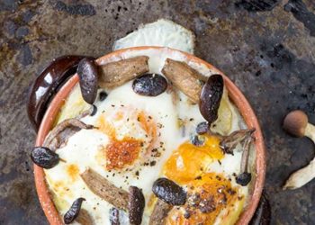 Œufs cocotte aux champignons