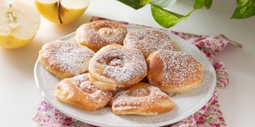 beignets aux pommes à la friteuse à air