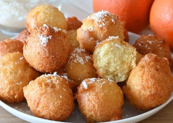 beignets orange et noix de coco