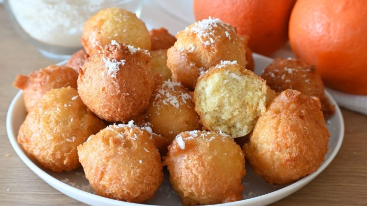 beignets orange et noix de coco