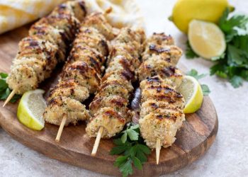 brochettes de poulet croustillant