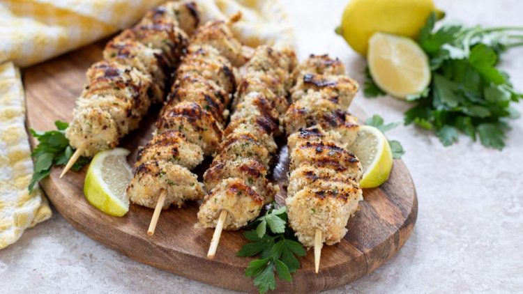 brochettes de poulet croustillant