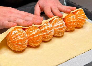 roulé feuilleté à la mandarine