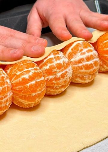 roulé feuilleté à la mandarine